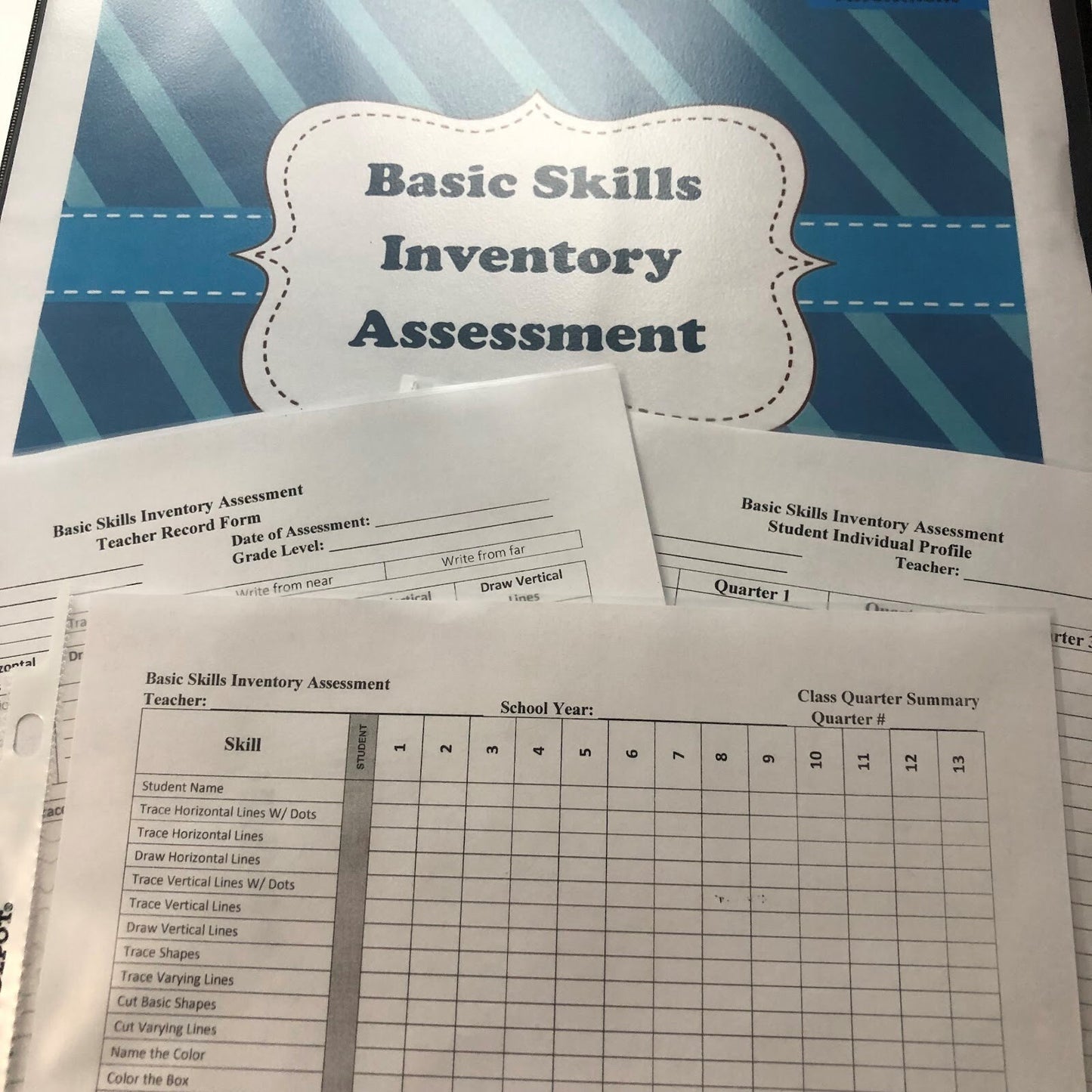 Basic Skills Inventory Assessment- SPED & Autism Resources