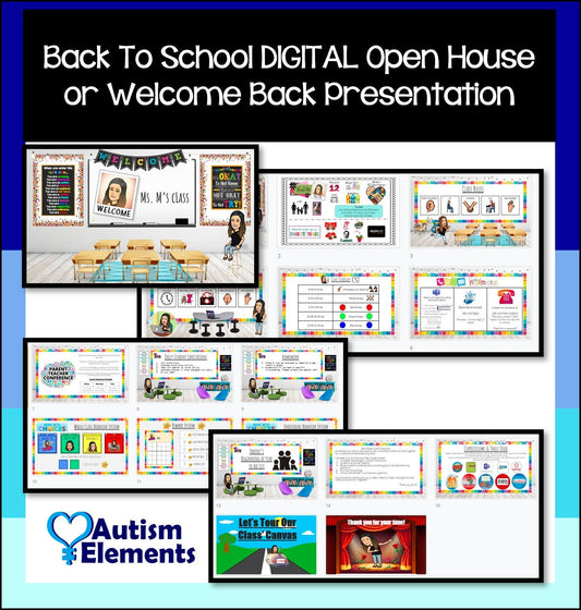 Back to School Digital Open House or Welcome Back Presentation