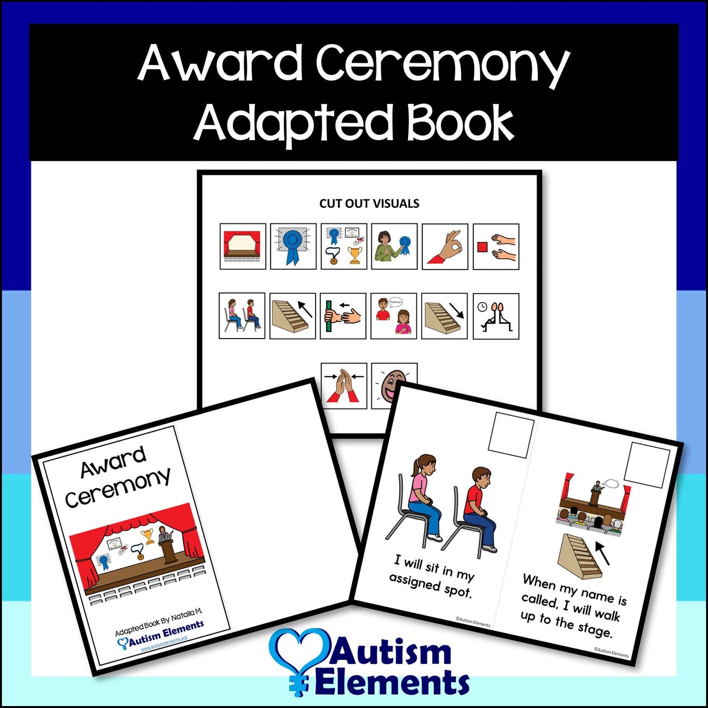 Award Ceremony Adapted Book- Visuals- Autism & SPED Resources