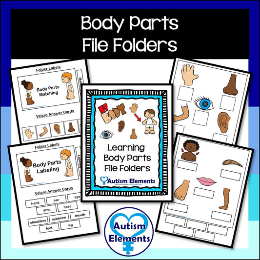 Body Parts File Folders- About Me- Science- Body- Autism- SPED