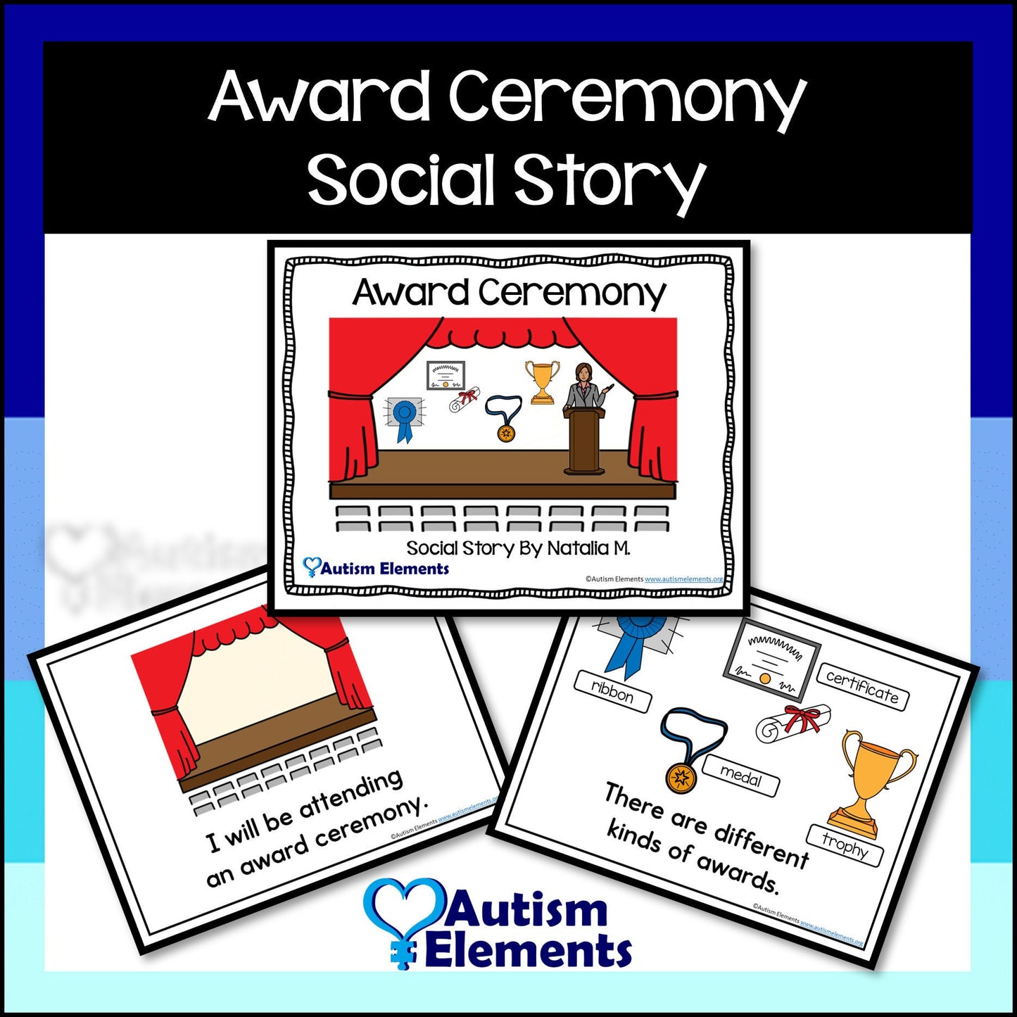 Award Ceremony Social Story-Social Narrative- Autism & SPED Resources