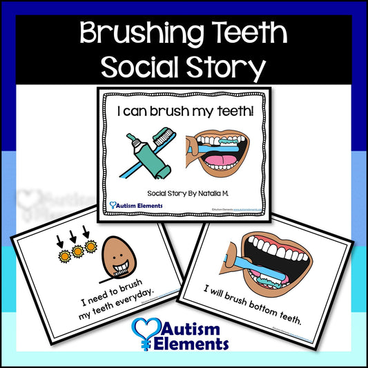 Brushing Teeth Social Story- Dental- Autism- SPED Resources