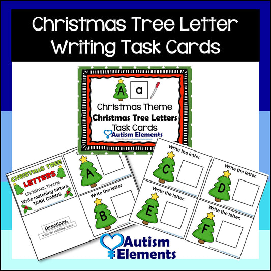 Christmas Letters Task Cards-Christmas or Winter- Autism & SPED Resources