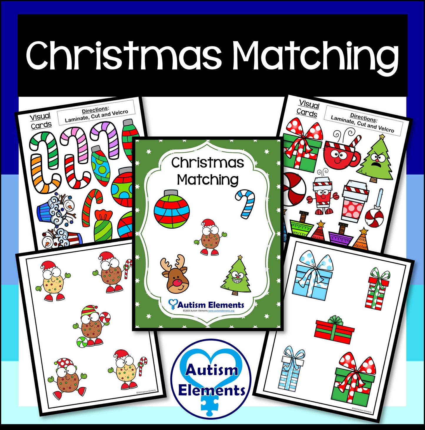 Christmas Picture Matching- Winter- Autism & SPED Resources- Errorless