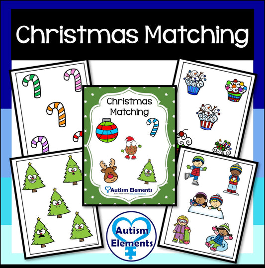 Christmas Picture Matching- Winter- Autism & SPED Resources- Errorless